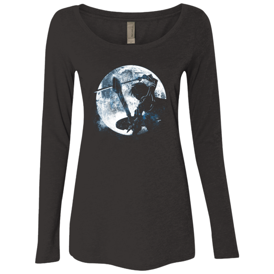 T-Shirts Vintage Black / Small Male Gamer Moon Women's Triblend Long Sleeve Shirt