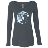 T-Shirts Vintage Navy / Small Male Gamer Moon Women's Triblend Long Sleeve Shirt