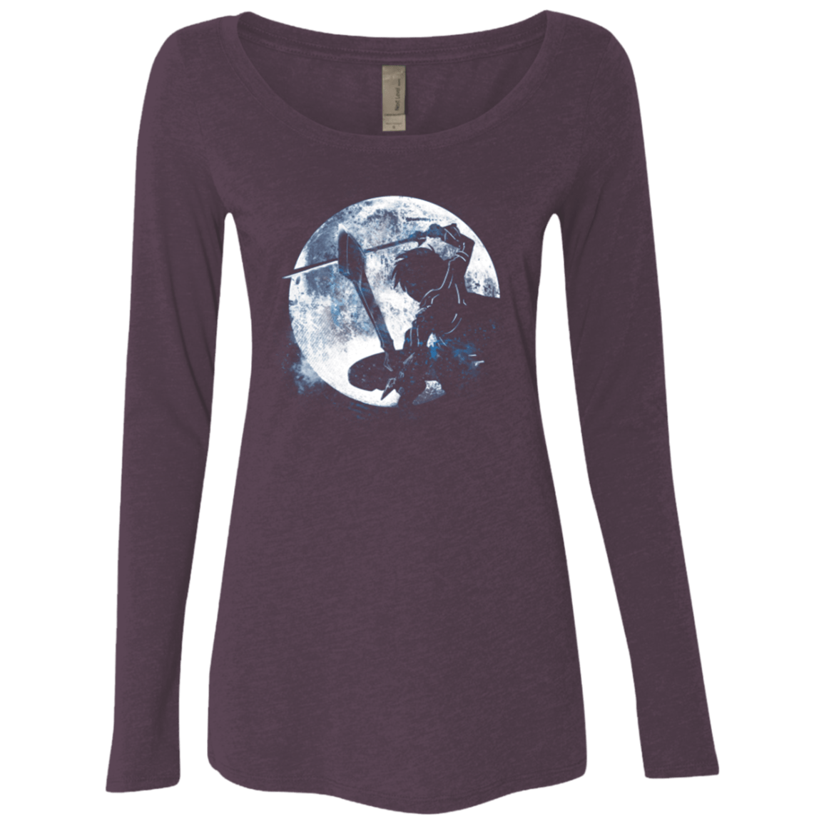 T-Shirts Vintage Purple / Small Male Gamer Moon Women's Triblend Long Sleeve Shirt
