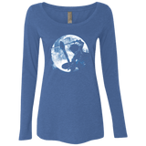 T-Shirts Vintage Royal / Small Male Gamer Moon Women's Triblend Long Sleeve Shirt