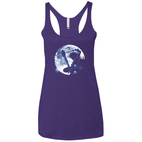 T-Shirts Purple / X-Small Male Gamer Moon Women's Triblend Racerback Tank
