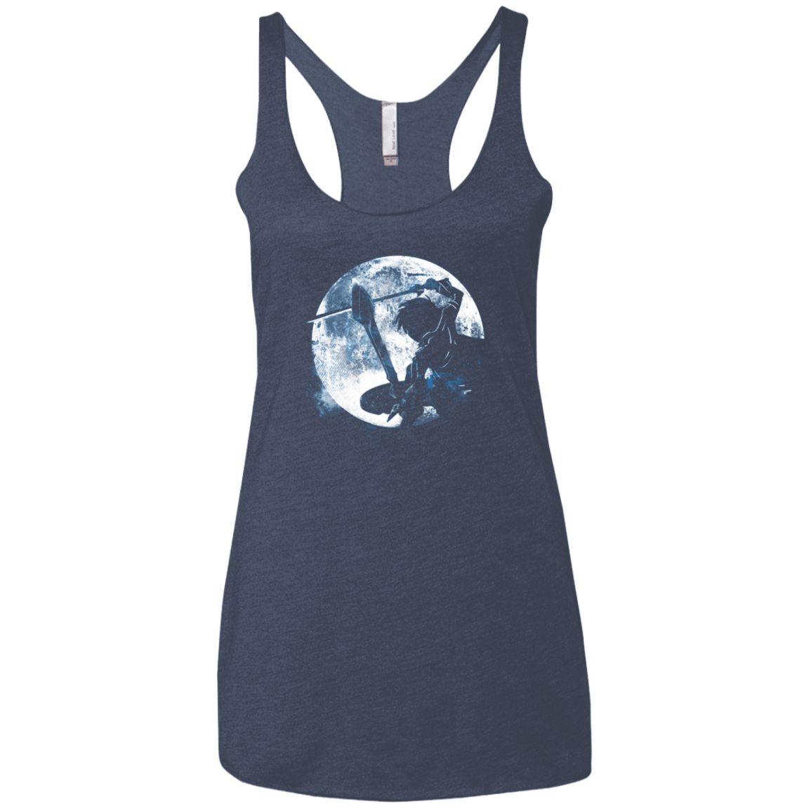 T-Shirts Vintage Navy / X-Small Male Gamer Moon Women's Triblend Racerback Tank