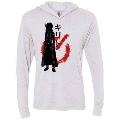 T-Shirts Heather White / X-Small Male gamer Triblend Long Sleeve Hoodie Tee