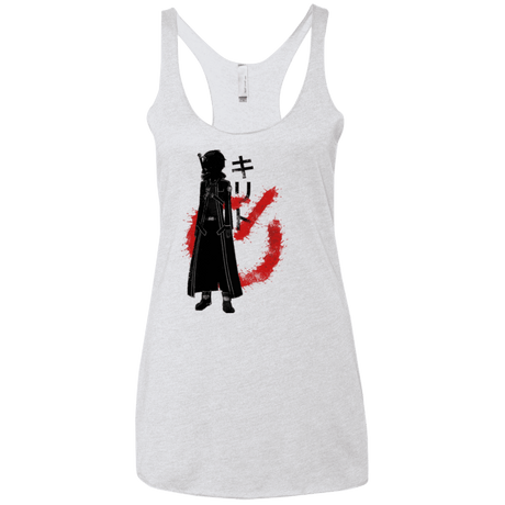 T-Shirts Heather White / X-Small Male gamer Women's Triblend Racerback Tank