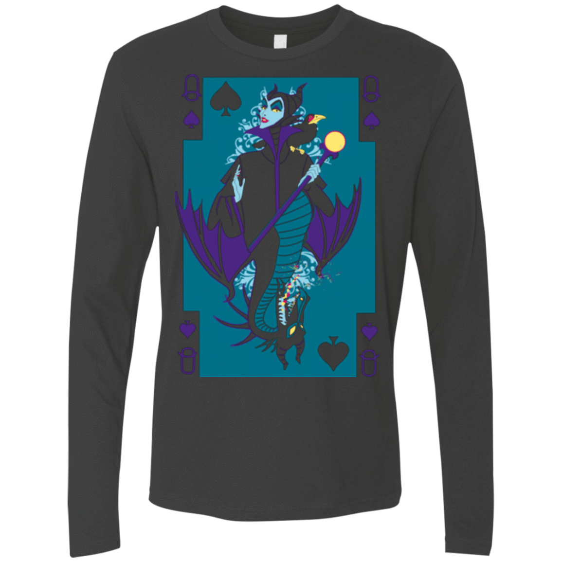 T-Shirts Heavy Metal / Small Maleficard Men's Premium Long Sleeve