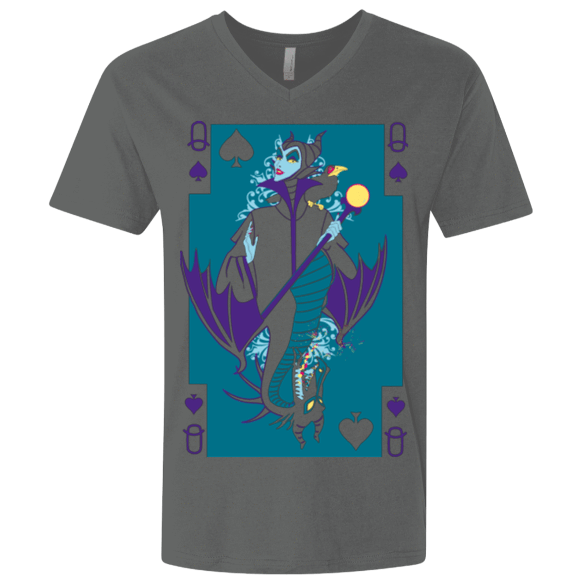 T-Shirts Heavy Metal / X-Small Maleficard Men's Premium V-Neck