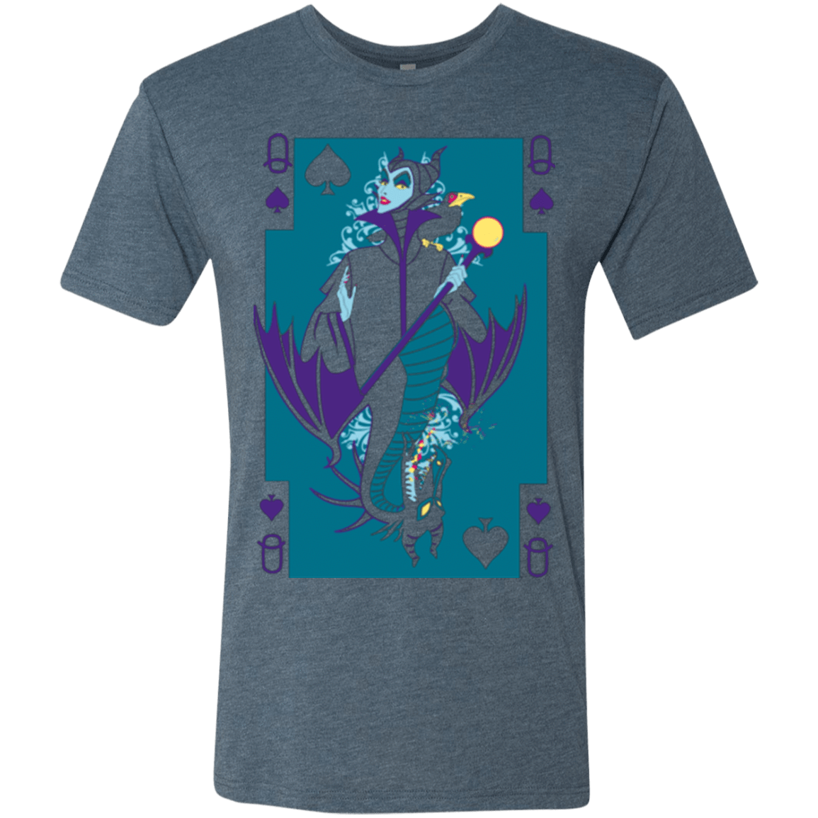 T-Shirts Indigo / Small Maleficard Men's Triblend T-Shirt