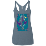 T-Shirts Indigo / X-Small Maleficard Women's Triblend Racerback Tank