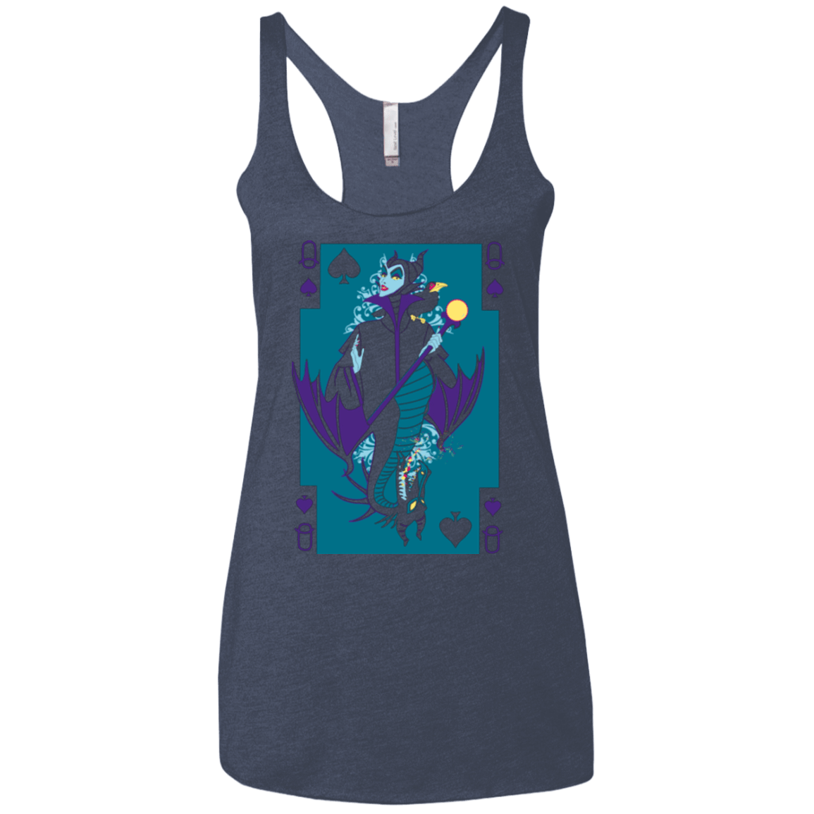 T-Shirts Vintage Navy / X-Small Maleficard Women's Triblend Racerback Tank