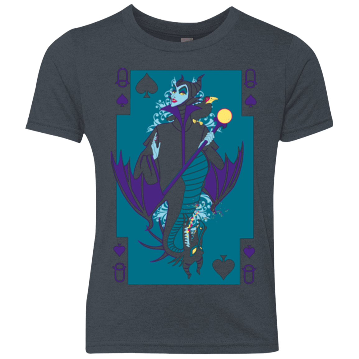 T-Shirts Vintage Navy / YXS Maleficard Youth Triblend T-Shirt