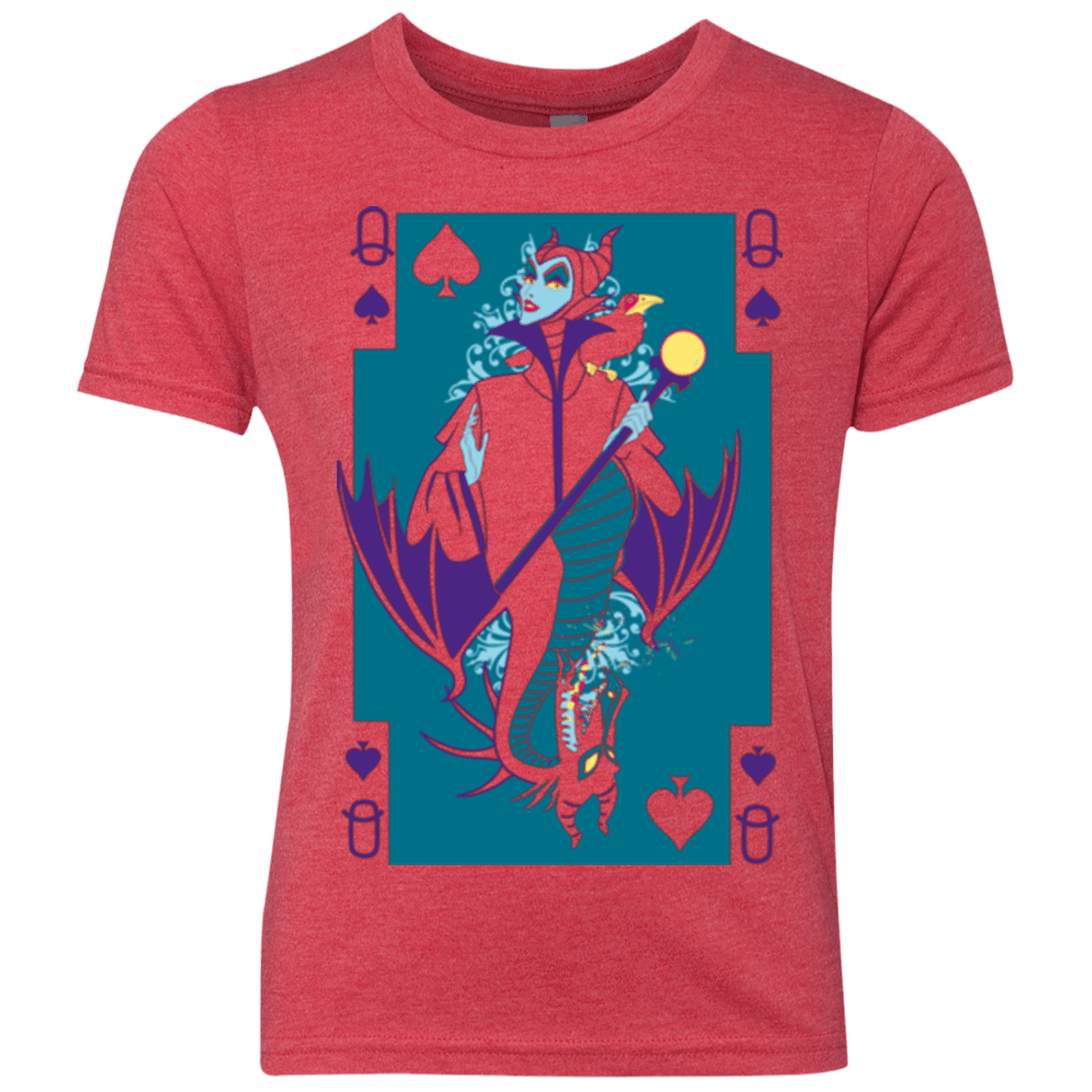 T-Shirts Vintage Red / YXS Maleficard Youth Triblend T-Shirt