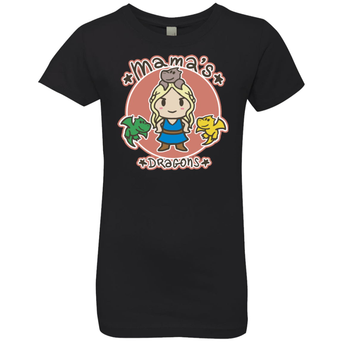 T-Shirts Black / YXS Mamas Dragons Girls Premium T-Shirt