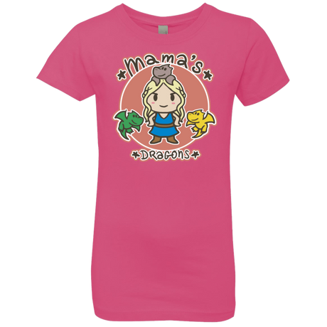 T-Shirts Hot Pink / YXS Mamas Dragons Girls Premium T-Shirt