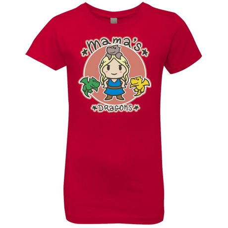 T-Shirts Red / YXS Mamas Dragons Girls Premium T-Shirt