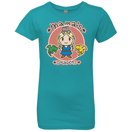 T-Shirts Tahiti Blue / YXS Mamas Dragons Girls Premium T-Shirt