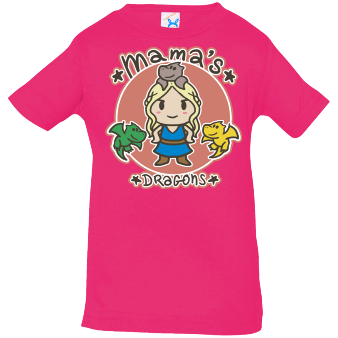 T-Shirts Hot Pink / 6 Months Mamas Dragons Infant PremiumT-Shirt