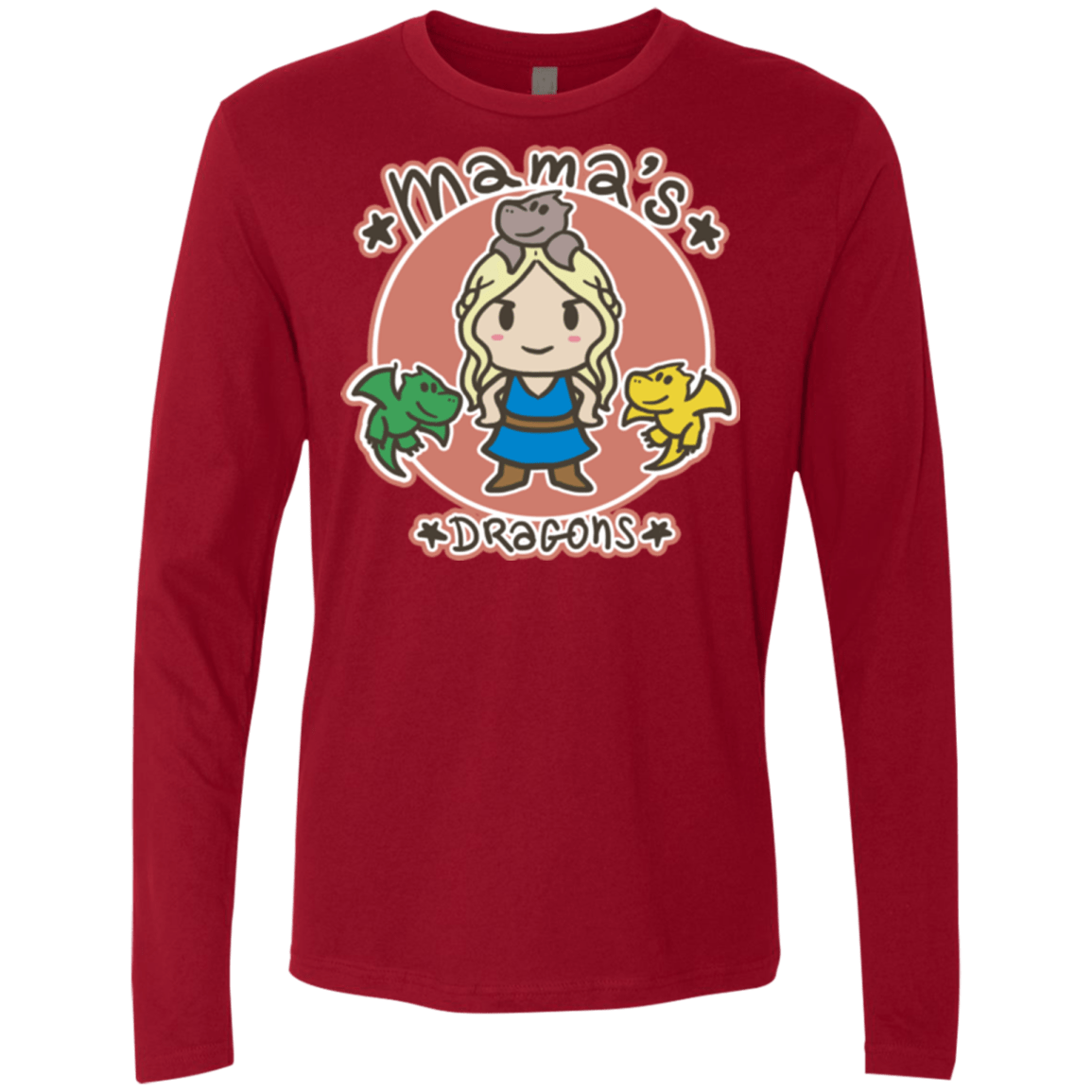 Mamas Dragons Men's Premium Long Sleeve