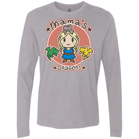 T-Shirts Heather Grey / Small Mamas Dragons Men's Premium Long Sleeve