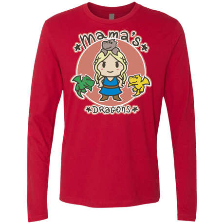 T-Shirts Red / Small Mamas Dragons Men's Premium Long Sleeve