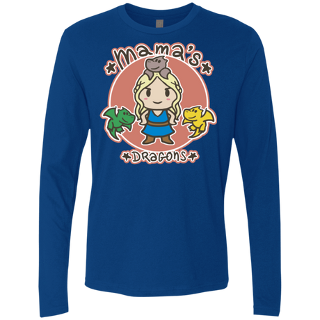 T-Shirts Royal / Small Mamas Dragons Men's Premium Long Sleeve
