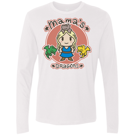 T-Shirts White / Small Mamas Dragons Men's Premium Long Sleeve