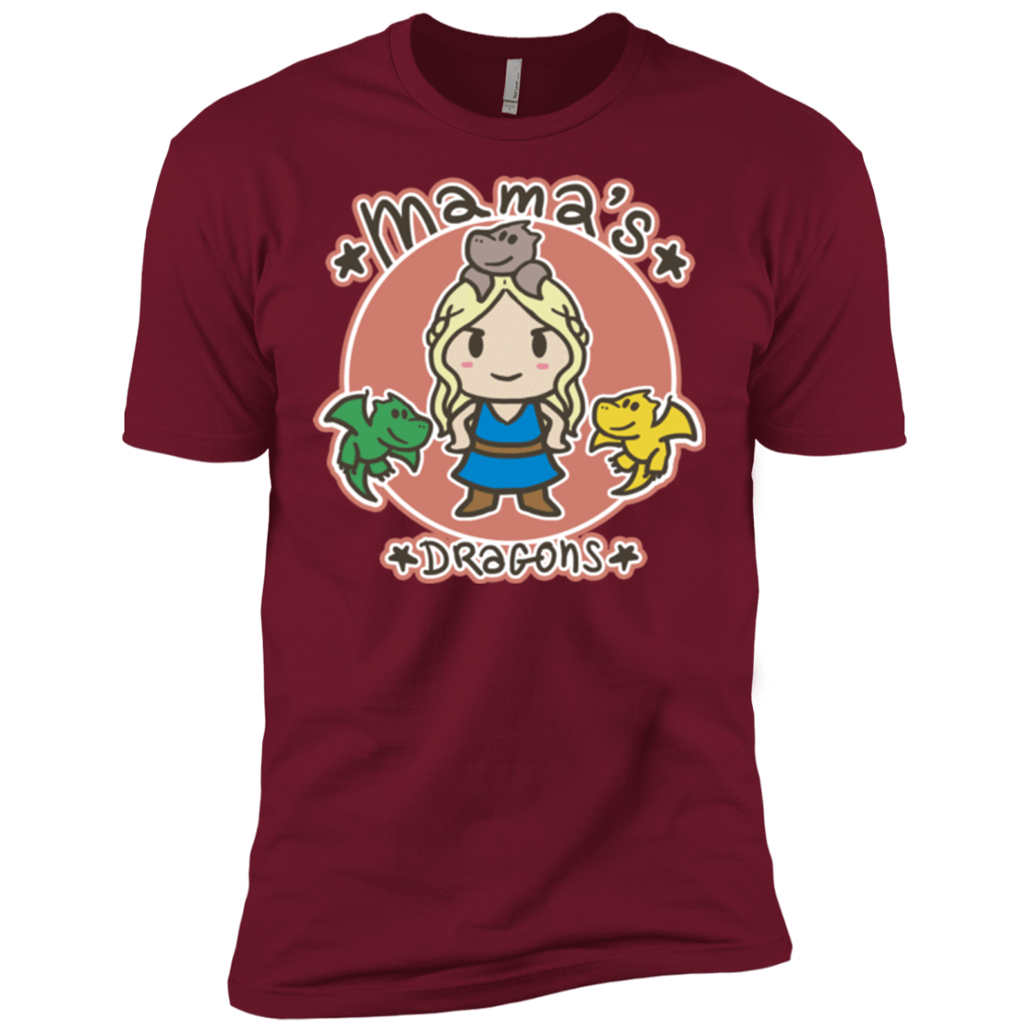 T-Shirts Cardinal / X-Small Mamas Dragons Men's Premium T-Shirt