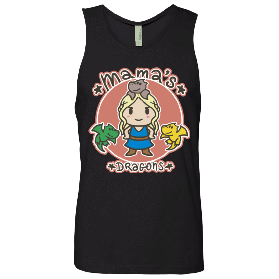 T-Shirts Black / Small Mamas Dragons Men's Premium Tank Top