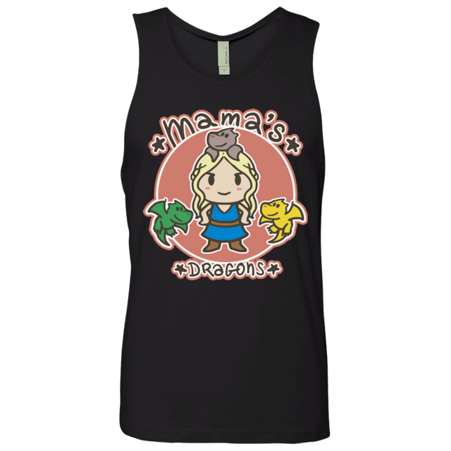 T-Shirts Black / Small Mamas Dragons Men's Premium Tank Top