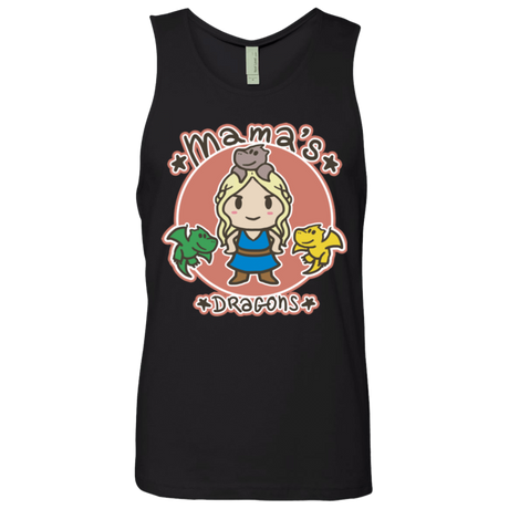 T-Shirts Black / Small Mamas Dragons Men's Premium Tank Top
