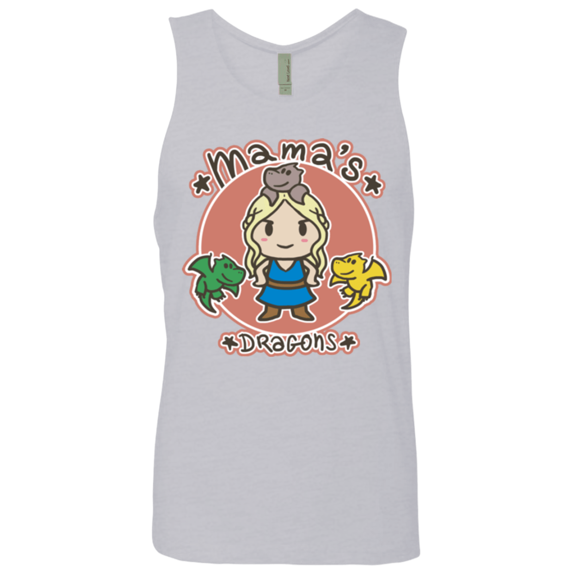 T-Shirts Heather Grey / Small Mamas Dragons Men's Premium Tank Top