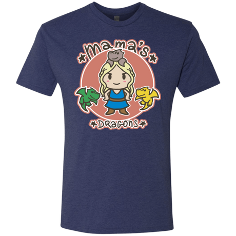 T-Shirts Vintage Navy / Small Mamas Dragons Men's Triblend T-Shirt
