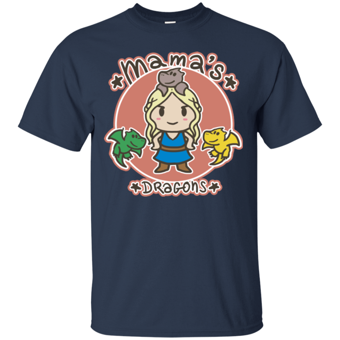 T-Shirts Navy / Small Mamas Dragons T-Shirt