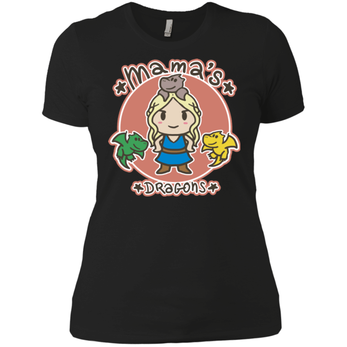 T-Shirts Black / X-Small Mamas Dragons Women's Premium T-Shirt
