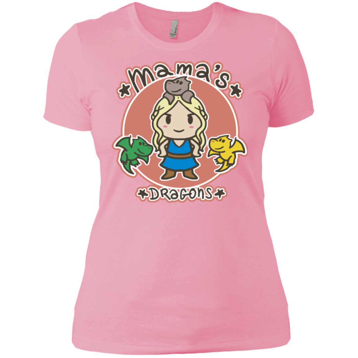 T-Shirts Light Pink / X-Small Mamas Dragons Women's Premium T-Shirt
