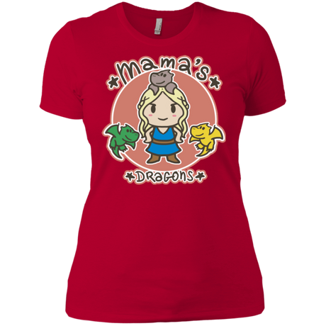 T-Shirts Red / X-Small Mamas Dragons Women's Premium T-Shirt