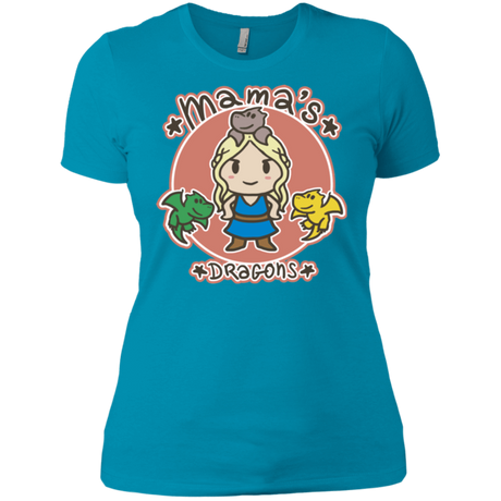 T-Shirts Turquoise / X-Small Mamas Dragons Women's Premium T-Shirt
