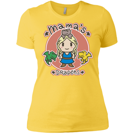 T-Shirts Vibrant Yellow / X-Small Mamas Dragons Women's Premium T-Shirt