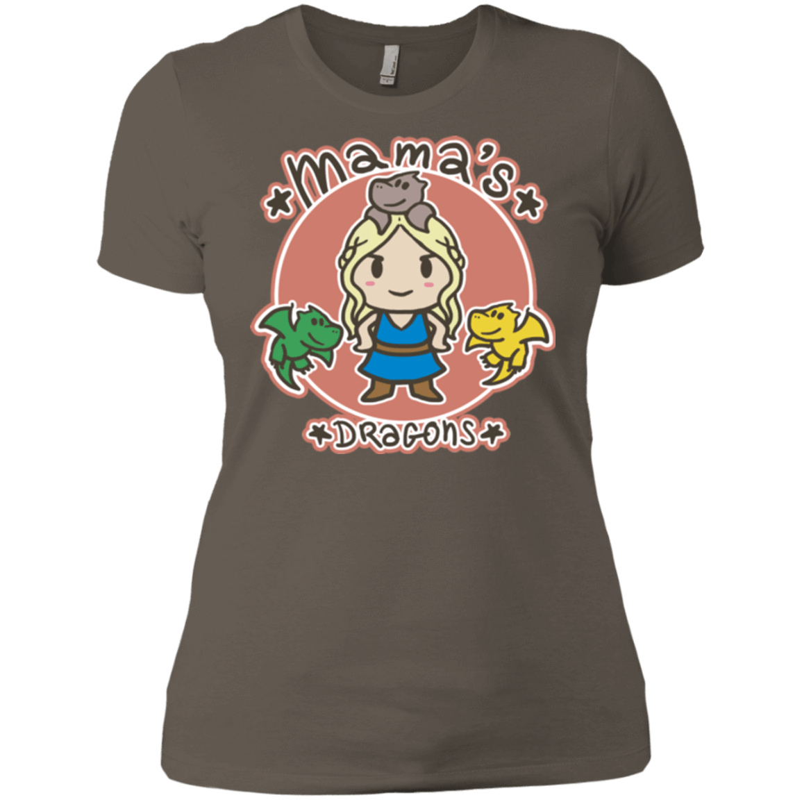 T-Shirts Warm Grey / X-Small Mamas Dragons Women's Premium T-Shirt