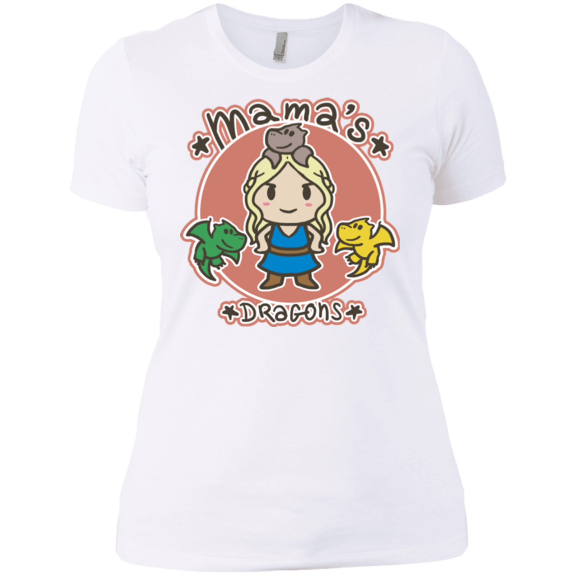 T-Shirts White / X-Small Mamas Dragons Women's Premium T-Shirt