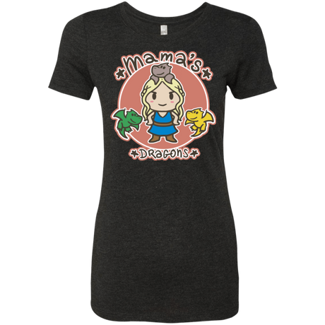 T-Shirts Vintage Black / Small Mamas Dragons Women's Triblend T-Shirt
