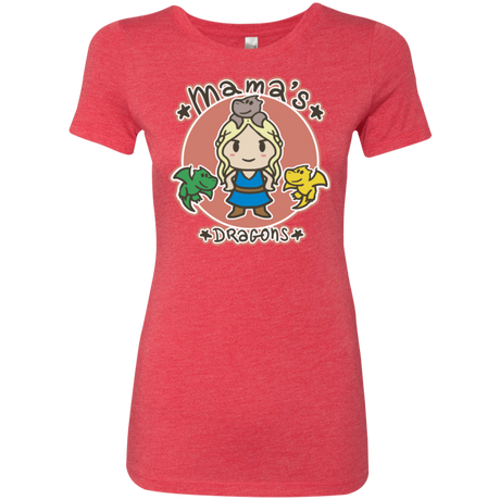T-Shirts Vintage Red / Small Mamas Dragons Women's Triblend T-Shirt