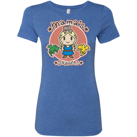 T-Shirts Vintage Royal / Small Mamas Dragons Women's Triblend T-Shirt
