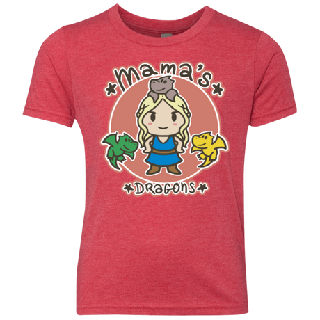 T-Shirts Vintage Red / YXS Mamas Dragons Youth Triblend T-Shirt