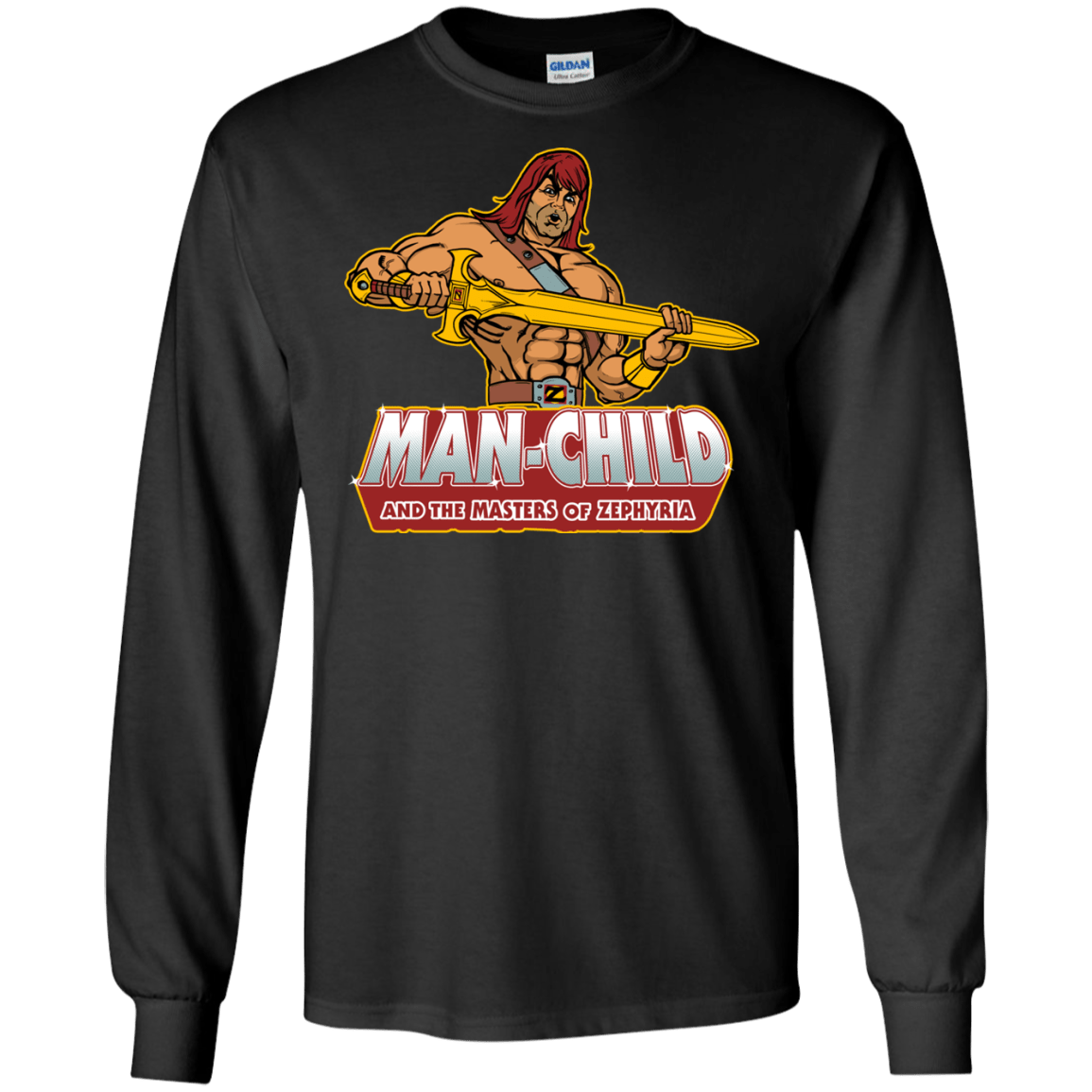 T-Shirts Black / S Man Child Men's Long Sleeve T-Shirt