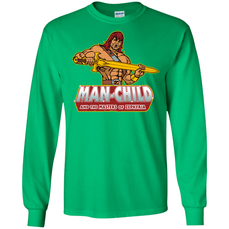 T-Shirts Irish Green / S Man Child Men's Long Sleeve T-Shirt