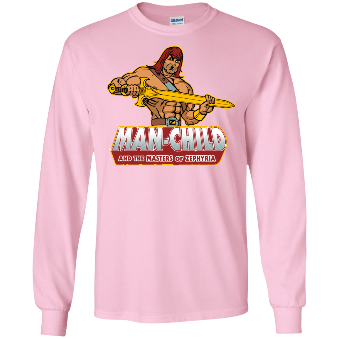 T-Shirts Light Pink / S Man Child Men's Long Sleeve T-Shirt