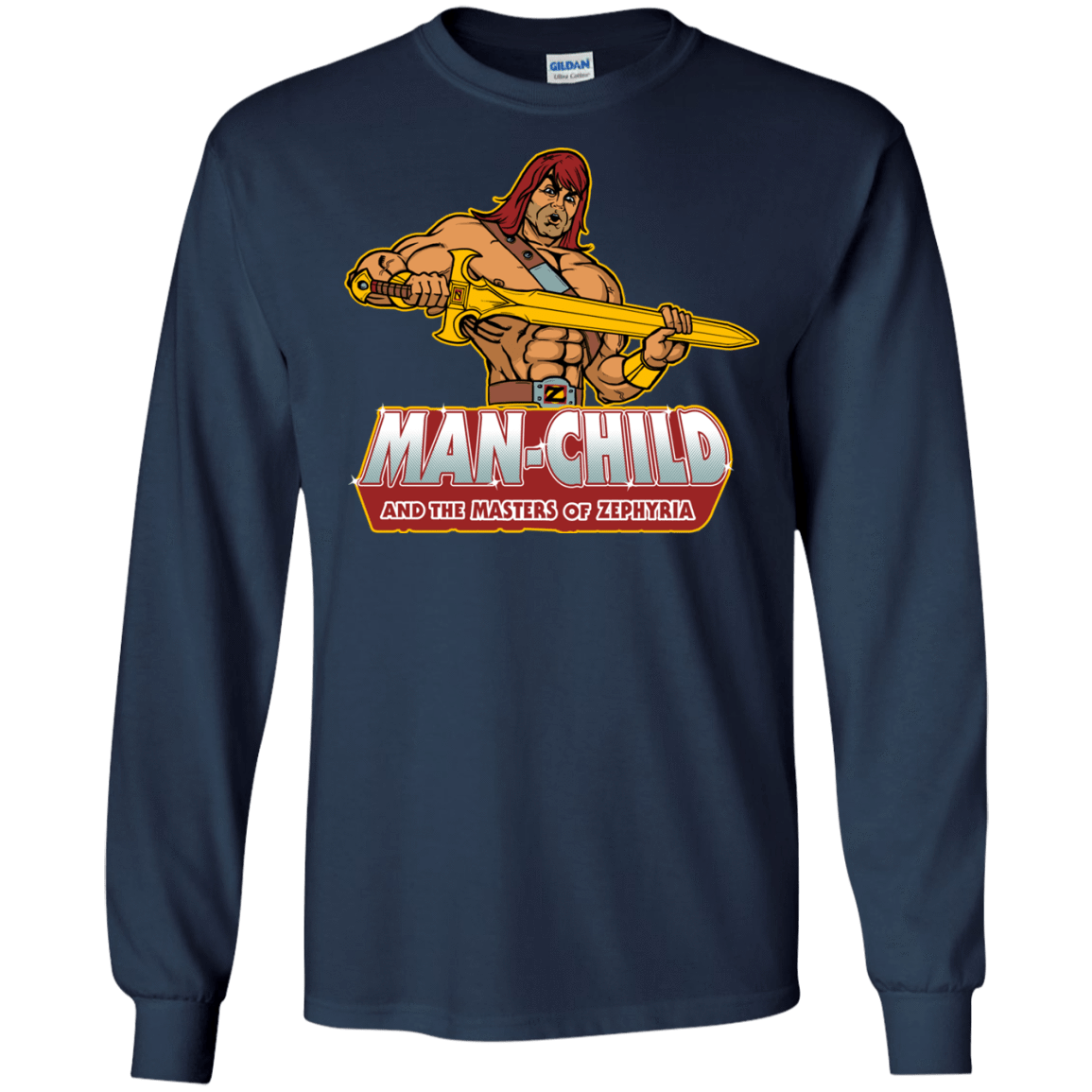 T-Shirts Navy / S Man Child Men's Long Sleeve T-Shirt