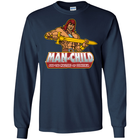 T-Shirts Navy / S Man Child Men's Long Sleeve T-Shirt