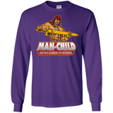 T-Shirts Purple / S Man Child Men's Long Sleeve T-Shirt