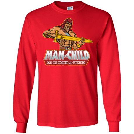 T-Shirts Red / S Man Child Men's Long Sleeve T-Shirt